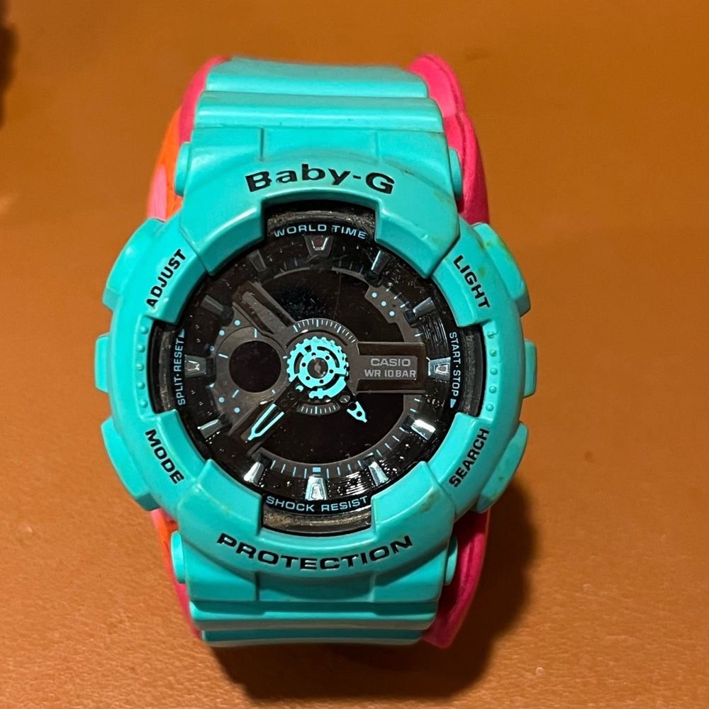 Casio Baby-G Aqua and Coral Watch